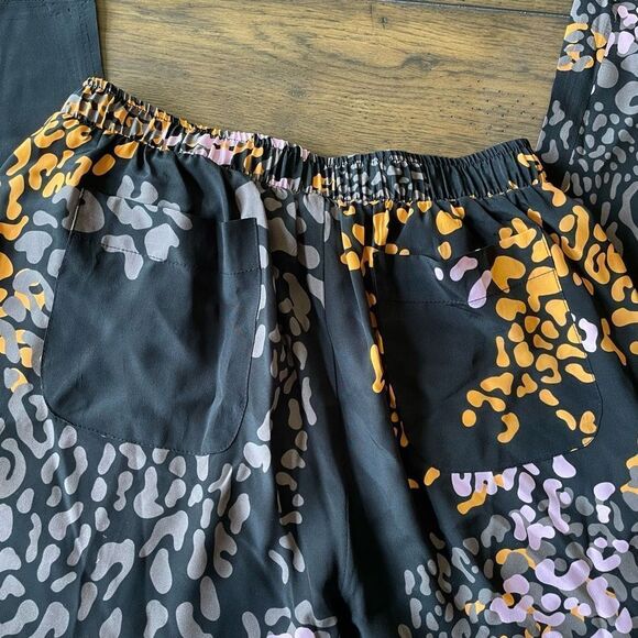 Psophia‎ Women’s Silk Blend Pull-on Elastic Waist Pants Black size 36 (US 4/6) - Picture 9 of 9